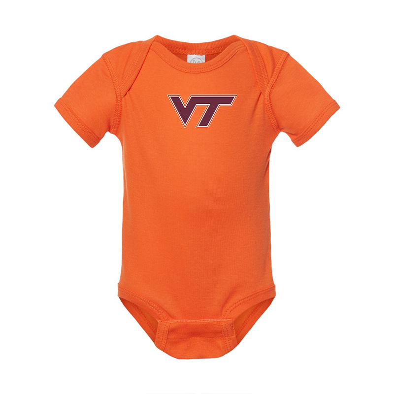 Virginia Tech Hokies  Rabbit Skins Infant Baby Rib Bodysuit